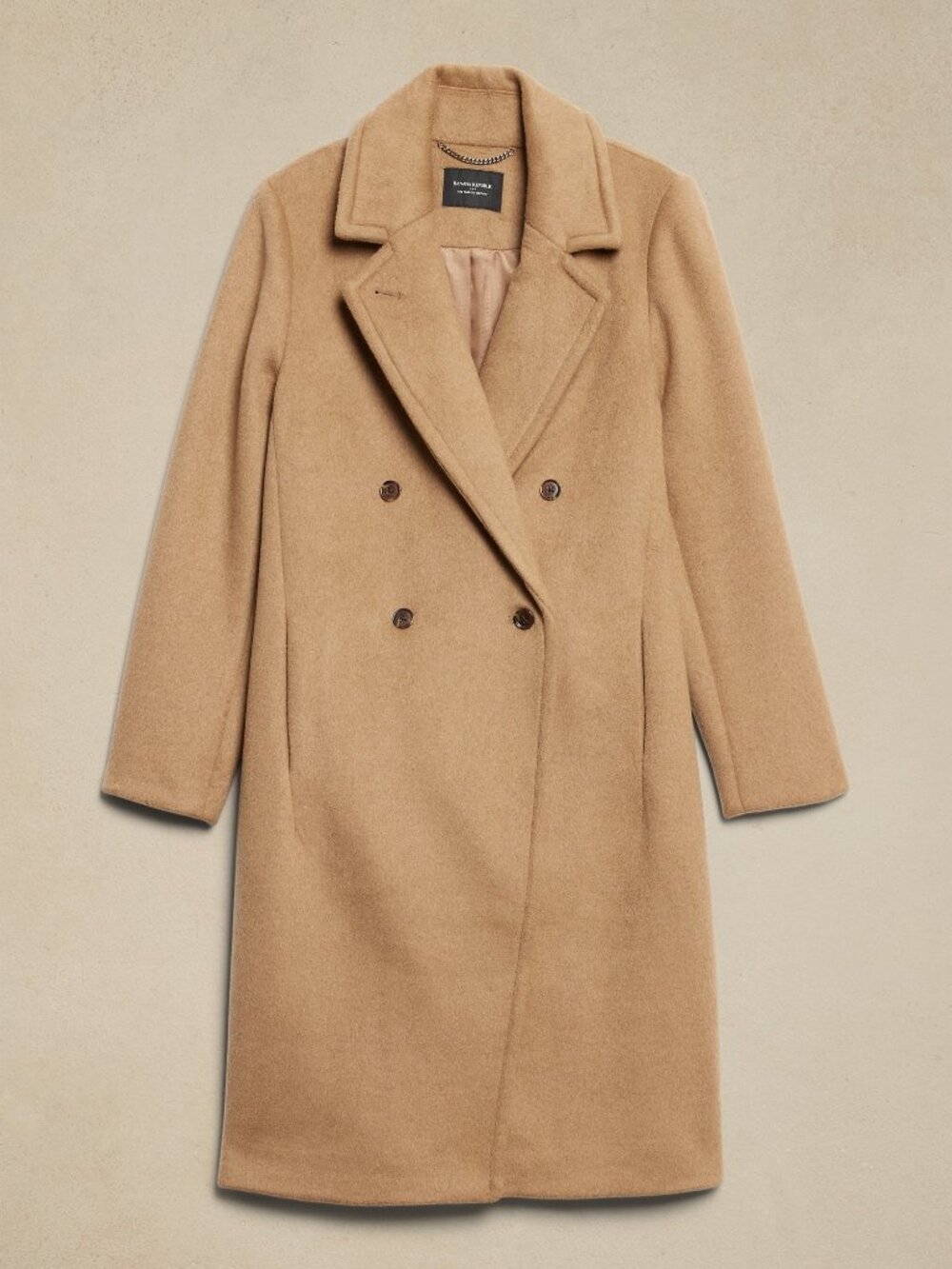NEW BANANA REPUBLIC Wool-Blend Timeless Topcoat